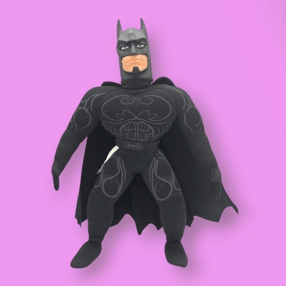 Vintage 1995 Batman Forever Val Kilmer Batman Plush Doll - Picture 1 of 11